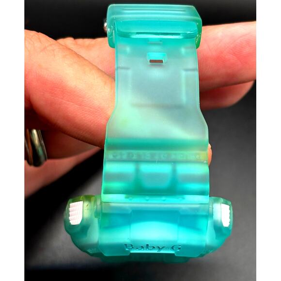 Casio Baby-G BA-110SC-2A Sea Glass Clear Teal Analog Digital Women\'s Watch